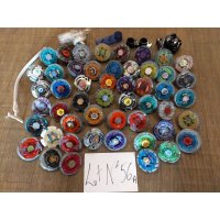 Metal Fight Beyblade: Lot No.56A ( 50 Beyblades ; 2 Launchers ; 1 Ripcords & 3 Tools )