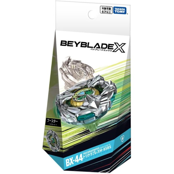 Photo1: TAKARATOMY BEYBLADE X BX-44 Booster TRICERAPRESS M-85BS 『June 2025 release』 (1)