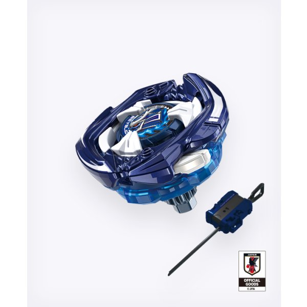 Photo1: TAKARA TOMY BEYBLADE X Starter UX-00 SAMURAISABER 5-60K Metal Coat: Samurai Blue Japan National Football Team Ver. 『2026/06/13 release』 (1)